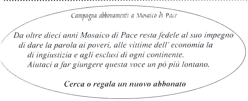 Pubblicità Mosaico di Pace