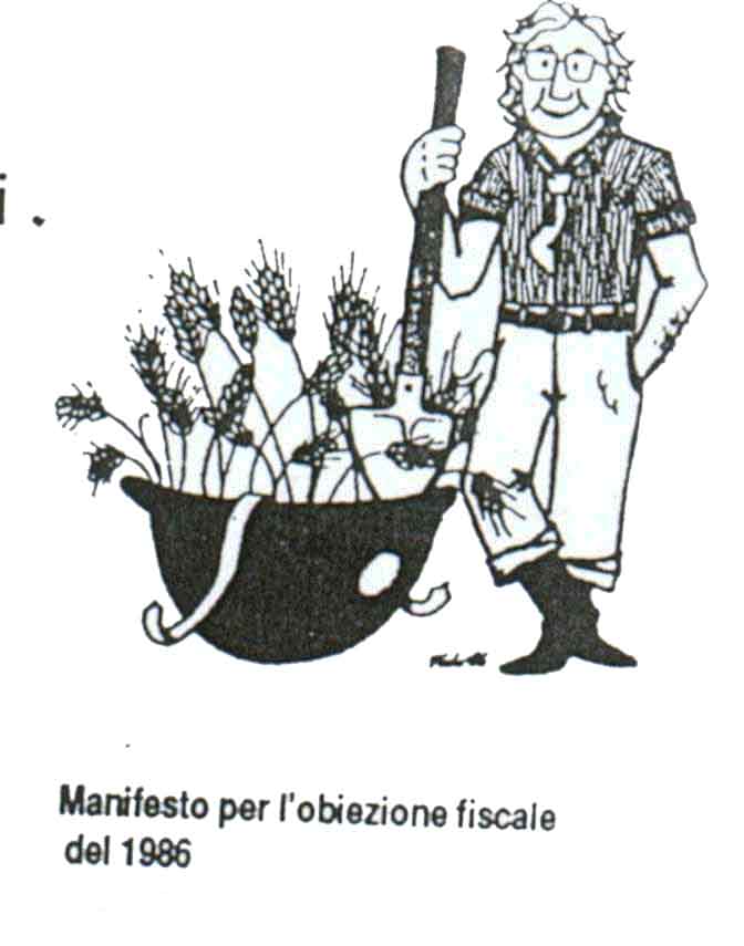 Manifesto per l'obiezione fiscale del 1986