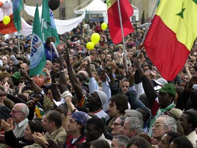 17 aprile 2004: manifestazione Italia-Africa 2004