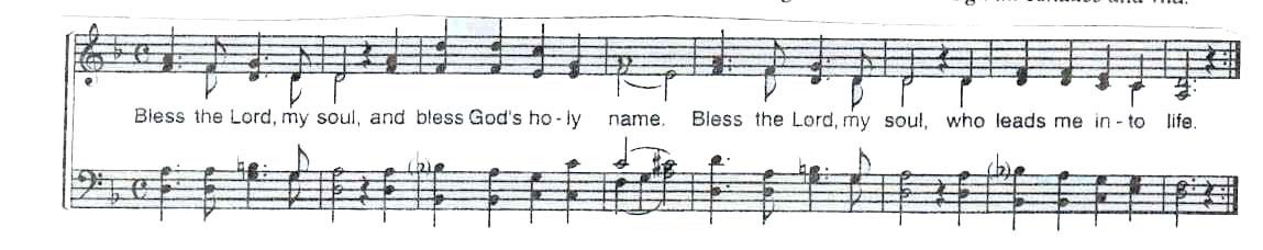 CANTO: BLESS THE LORD