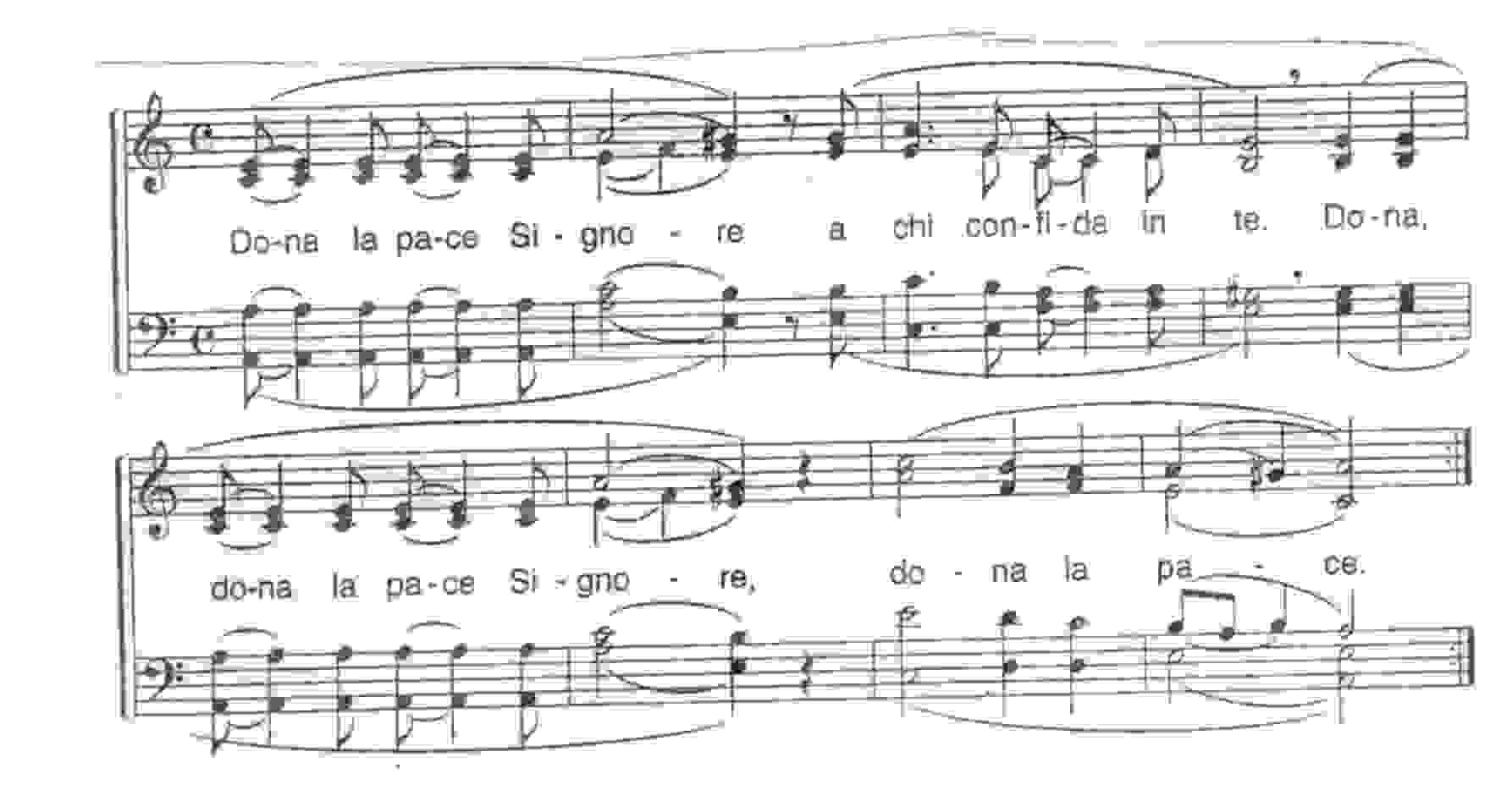 CANTO: DONA LA PACE