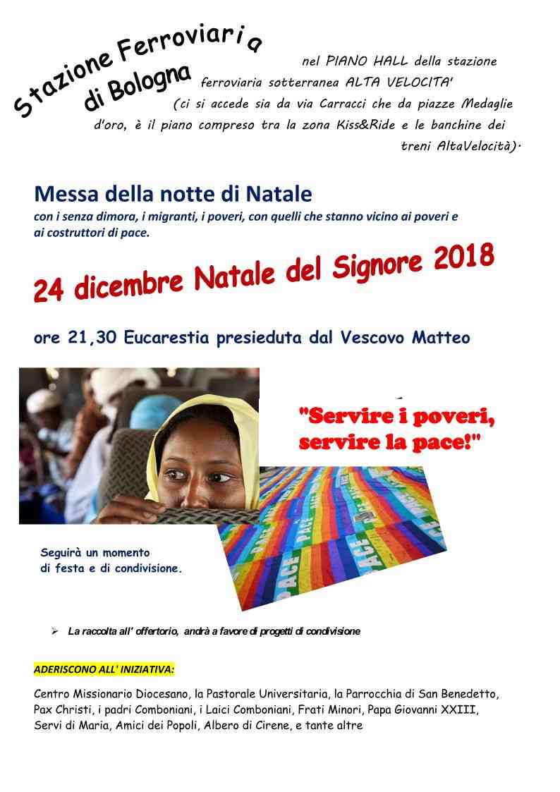 Pax Christi Punto Pace Bologna Veglie E Preghiere Santa Messa Della Notte Di Natale Con I Senza Dimora I Migranti I Poveri Con Quelli Che Stanno Vicino Ai Poveri E